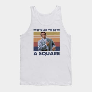 American Psycho Patrick-Bateman Hip To Be A Square Vintage Tank Top